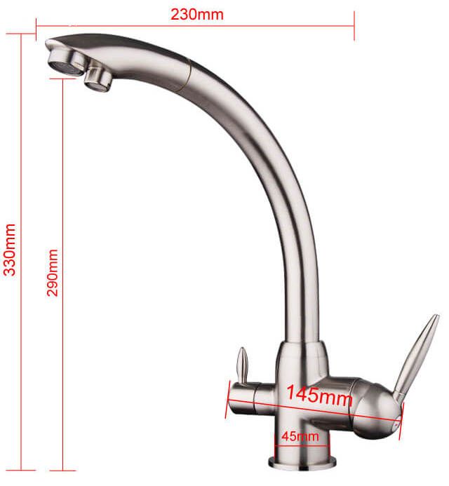 Смеситель для кухни на две воды Frap F4399-5