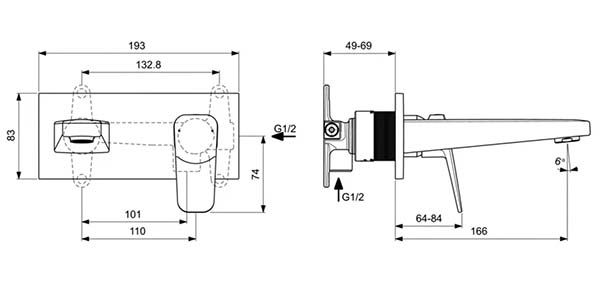 Смеситель для раковины Ideal Standard Ceraplan, BD244AA
