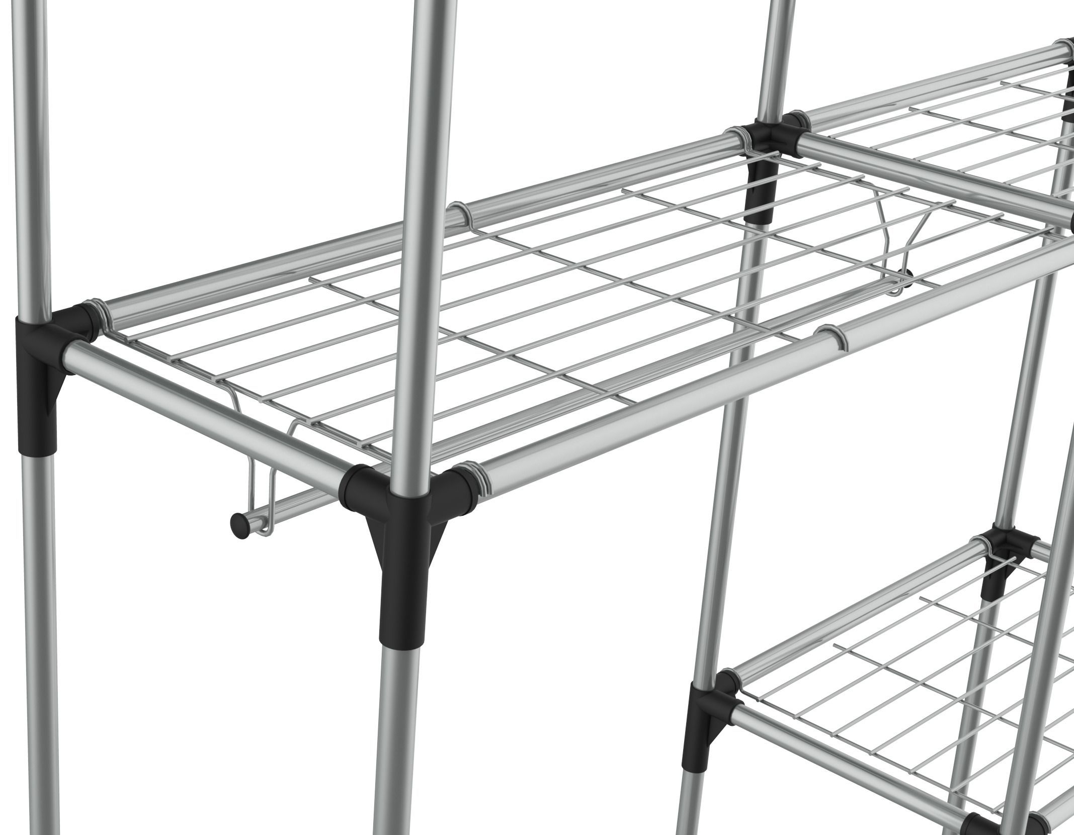 Вешалка Sheffilton SHT-WR15 черный/хром лак, 956168