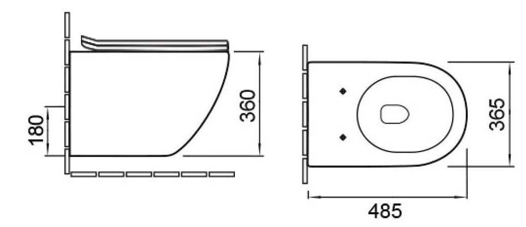 Унитаз подвесной безободковый Vincea Globo, VT1-14SMG