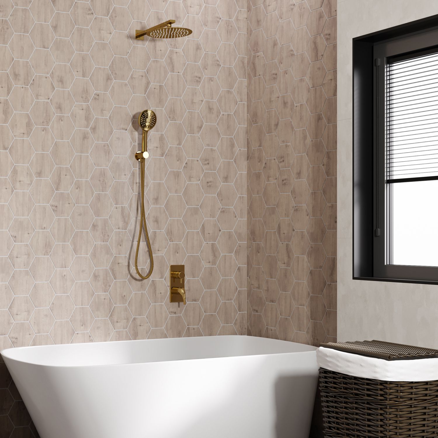 Смеситель для ванны и душа WasserKRAFT Sauer, 7171