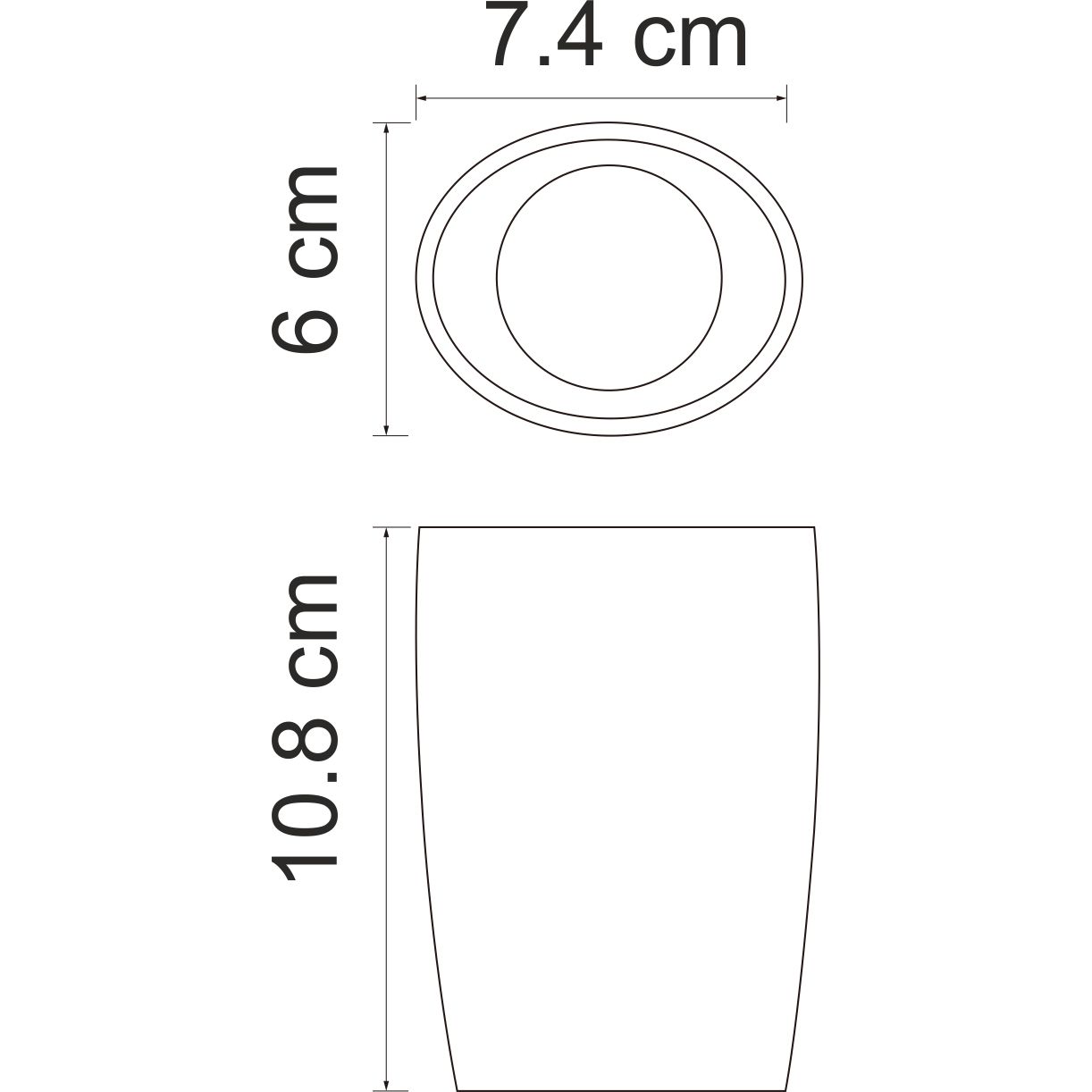Стакан для зубных щеток WasserKRAFT Dinkel, K-4628