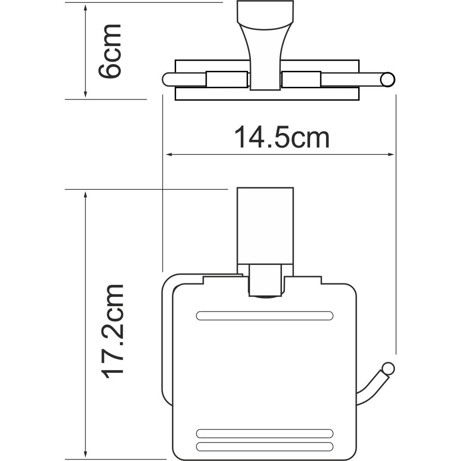 Держатель туалетной бумаги WasserKRAFT Exter, K-5225