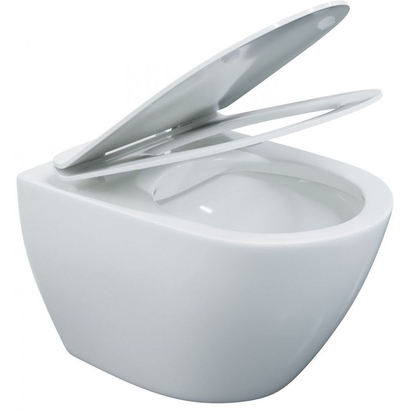 Унитаз подвесной Berges Puma XL Rimless с тонким сиденьем, 082126