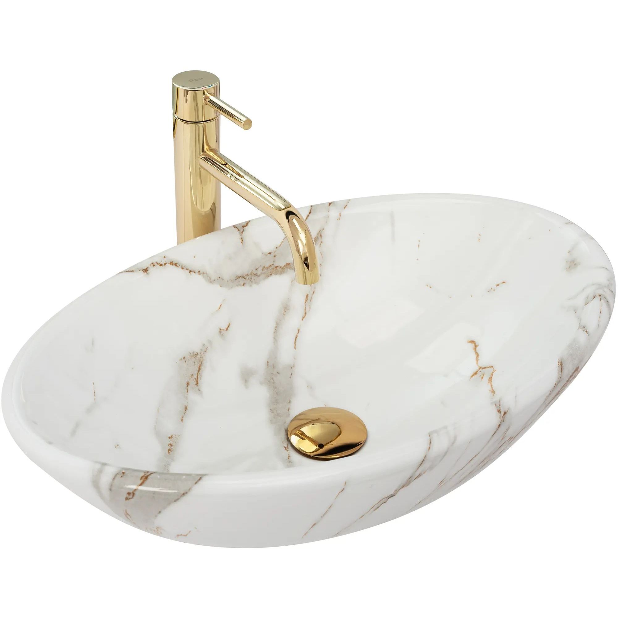 Умывальник Rea Pamela Shiny Aiax 53x33, REA-U9685