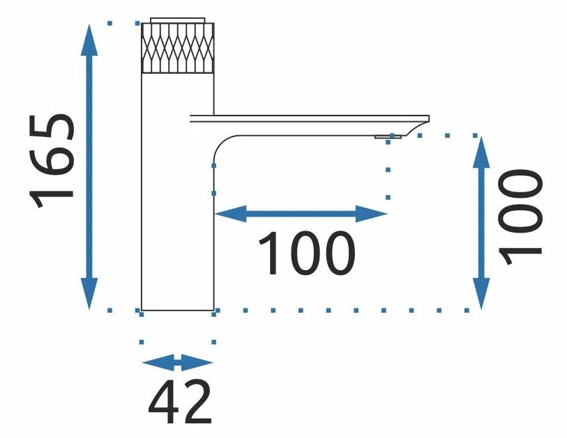 Смеситель для умывальника Rea Storm Black/Gold, REA-B9987