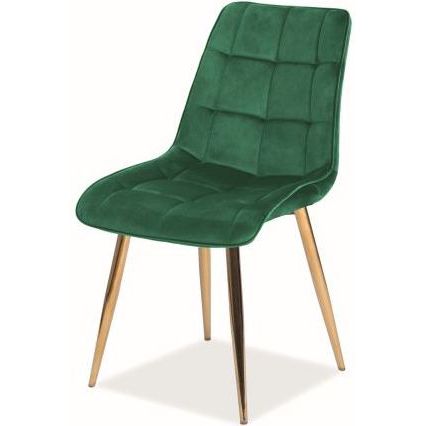 Стул кухонный Signal Chic Velvet Bluvel 78 зеленый/золотой, CHICVZLZ