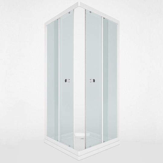 Квадратный душевой уголок Метакам Universal (матовое стекло) 90x90