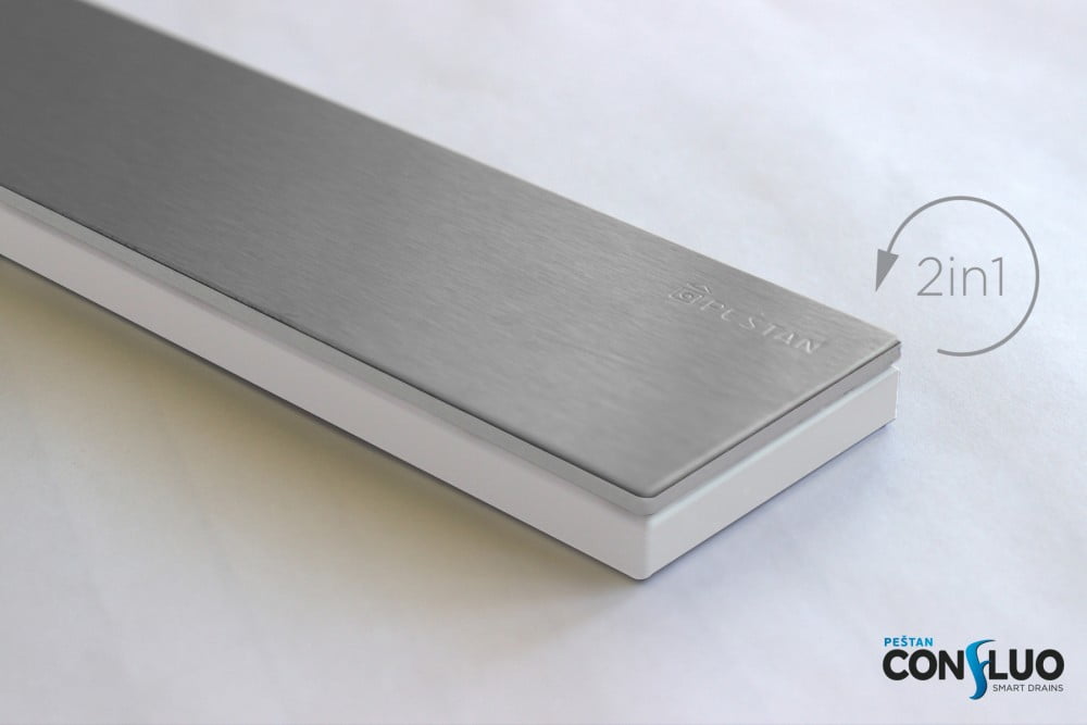 Душевой лоток Pestan Confluo Premium Line White Glass