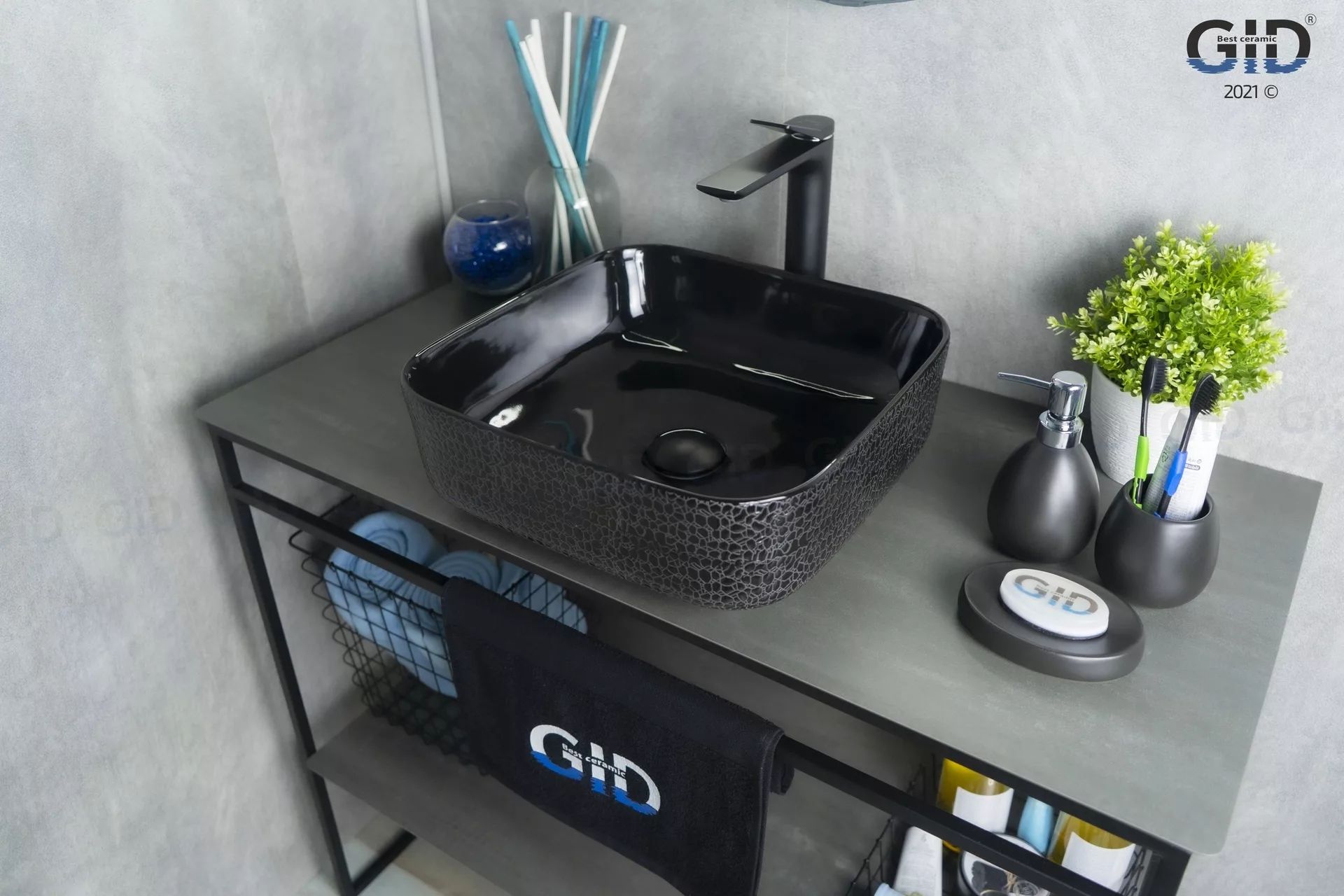 Умывальник Gid D1303H004 38.5x38.5, 53310