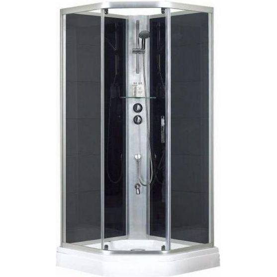 Душевая кабина Bravat N10806 Black 90x90, BC090.6100A Black