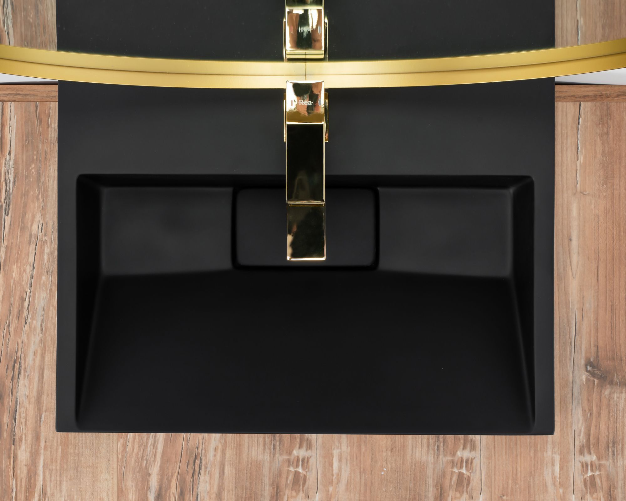 Умывальник Rea Goya Black 60x37, REA-U8779