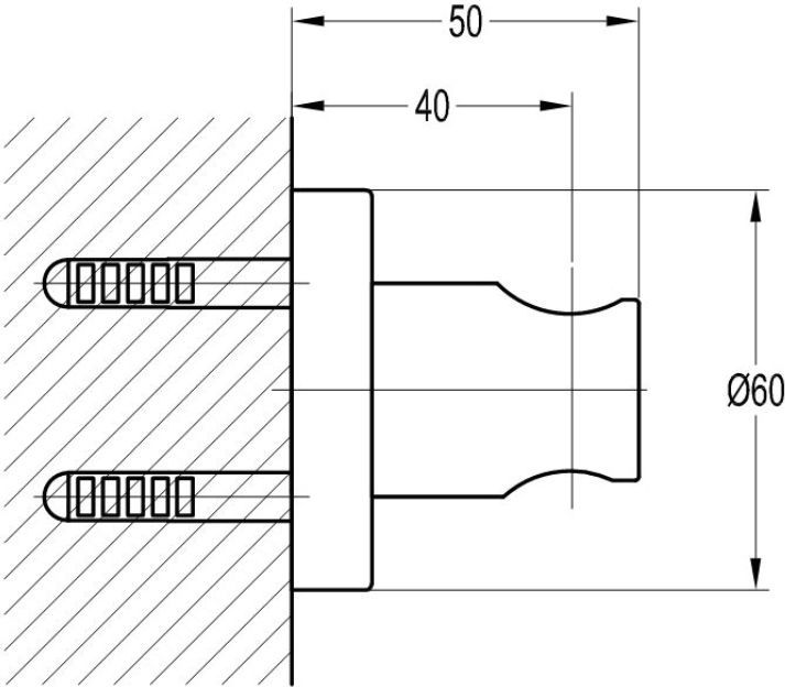 Кронштейн точечный Omnires, 8873ABL
