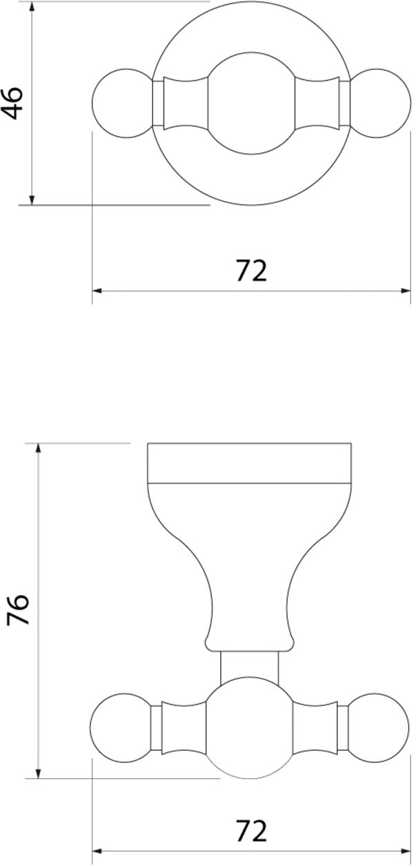 Крючок двойной, сплав металлов, Iddis Retro, RETSS20i41
