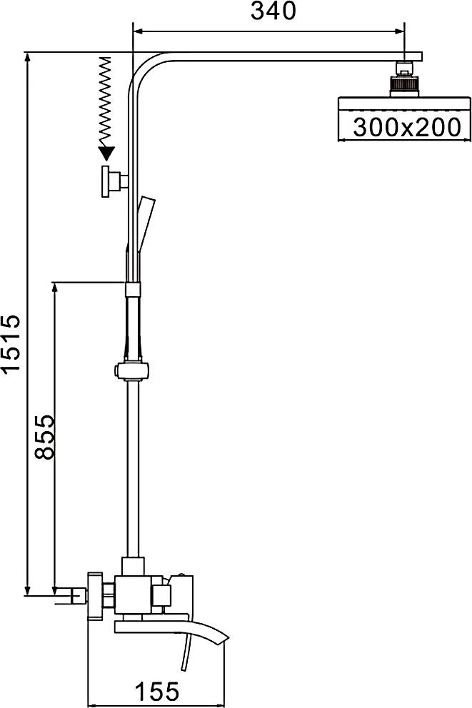 Душевая система Rose, R1556F
