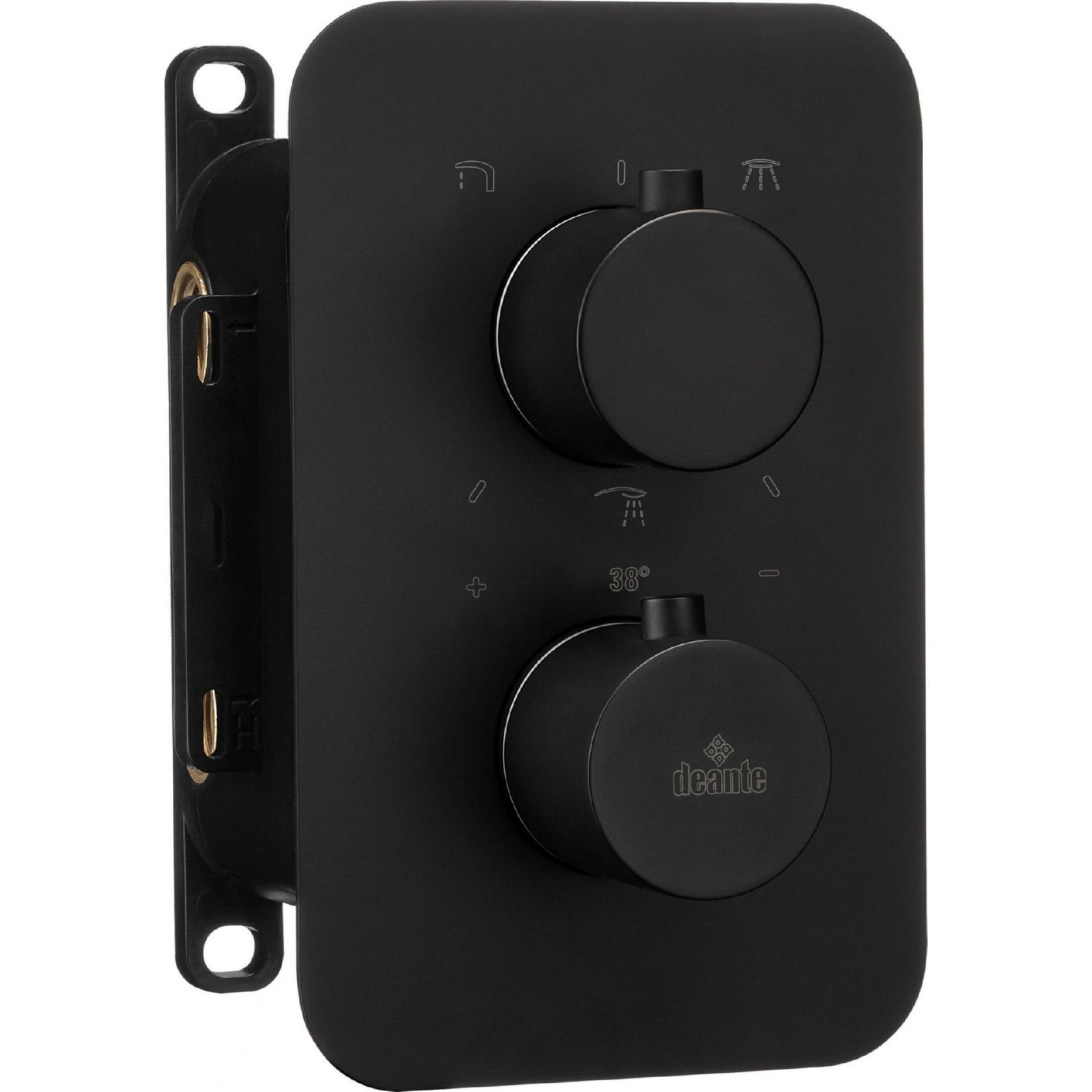 Накладка к боксу термостатическому круглый Deante Box Nero, BXY_NEBT