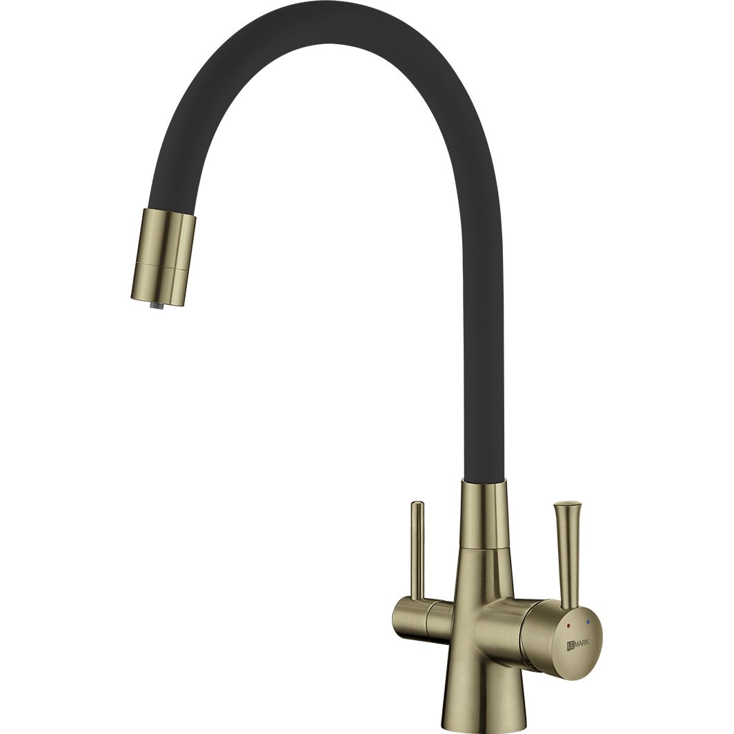 Смеситель для кухни с гибким изливом с подключением к фильтру питьевой воды Lemark Comfort, LM3075B
