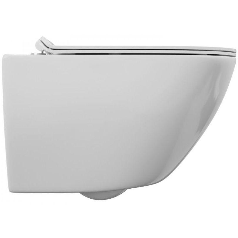 Унитаз подвесной Berges Puma Rimless с тонким сиденьем, 082131