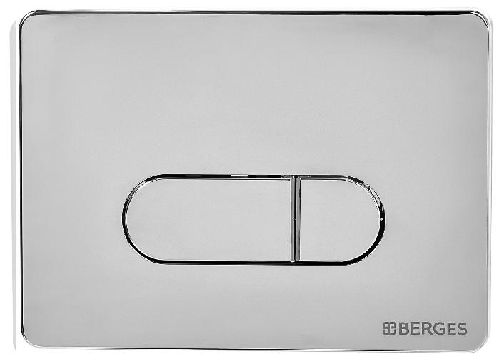 Инсталляция для скрытого монтажа унитаза Berges Novum кнопка D3, хром глянец, 040233