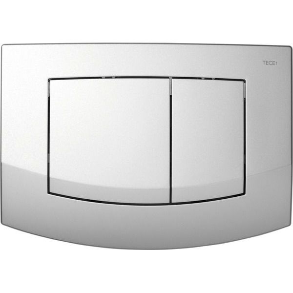 Кнопка смыва унитаза TECEambia, хром матовый, двойная, 9240225