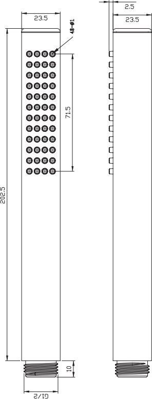 Ручной душ Omnires, Y-R/KCR