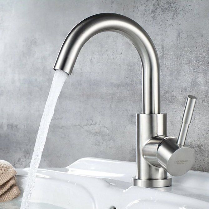 Смеситель для умывальника из нержавеющей стали Ledeme L1098-3