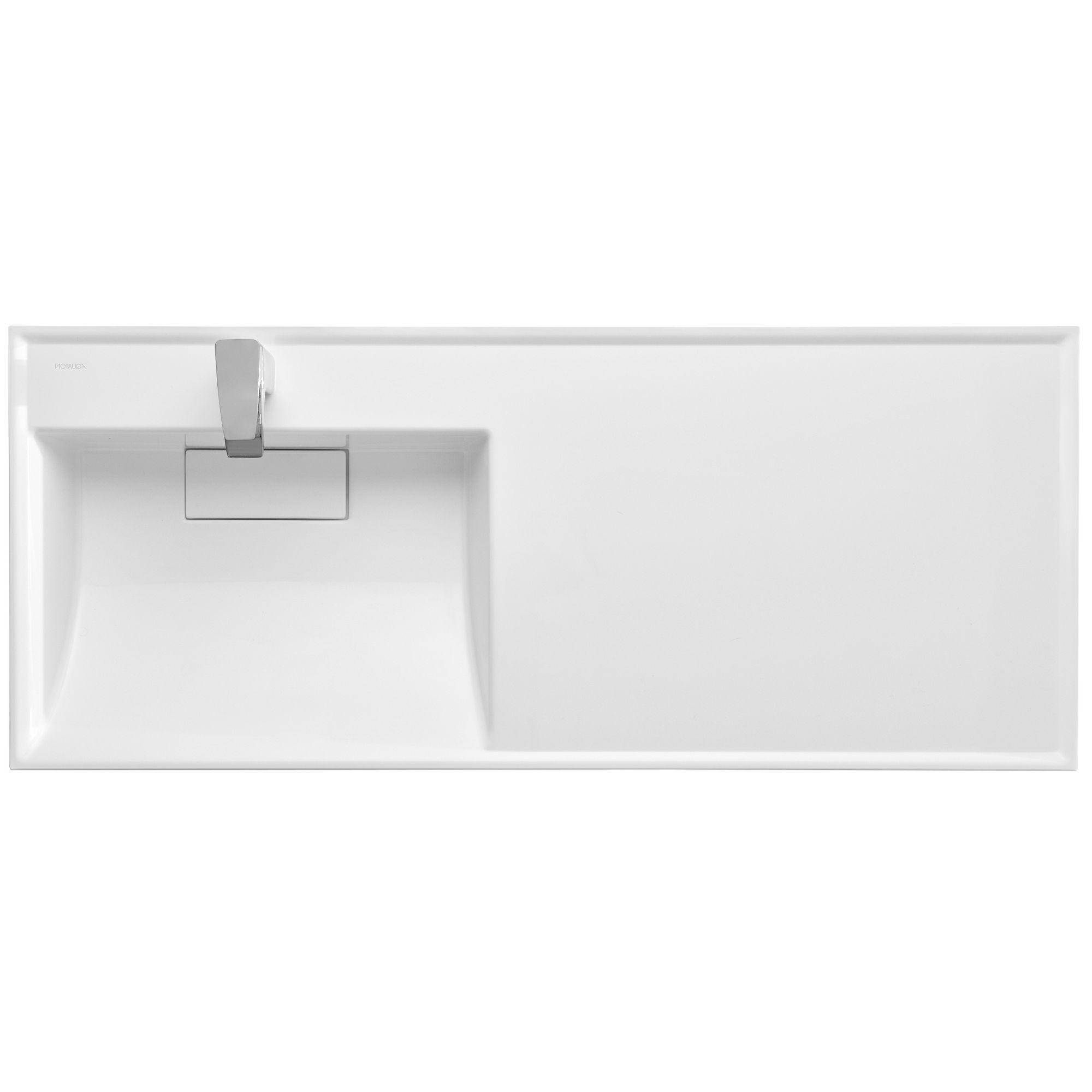 Умывальник Акватон Лондри 120 левый, 1A72843KLH01L