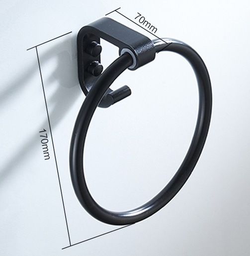 Кольцо для полотенца (черный) Ledeme L5504