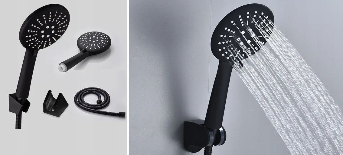 Душевой набор Rea Black, REA-P4101