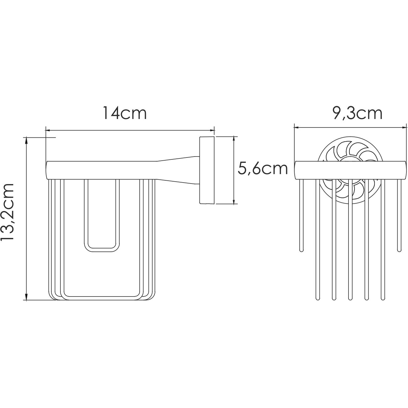 Держатель освежителя WasserKRAFT Isen, K-4045