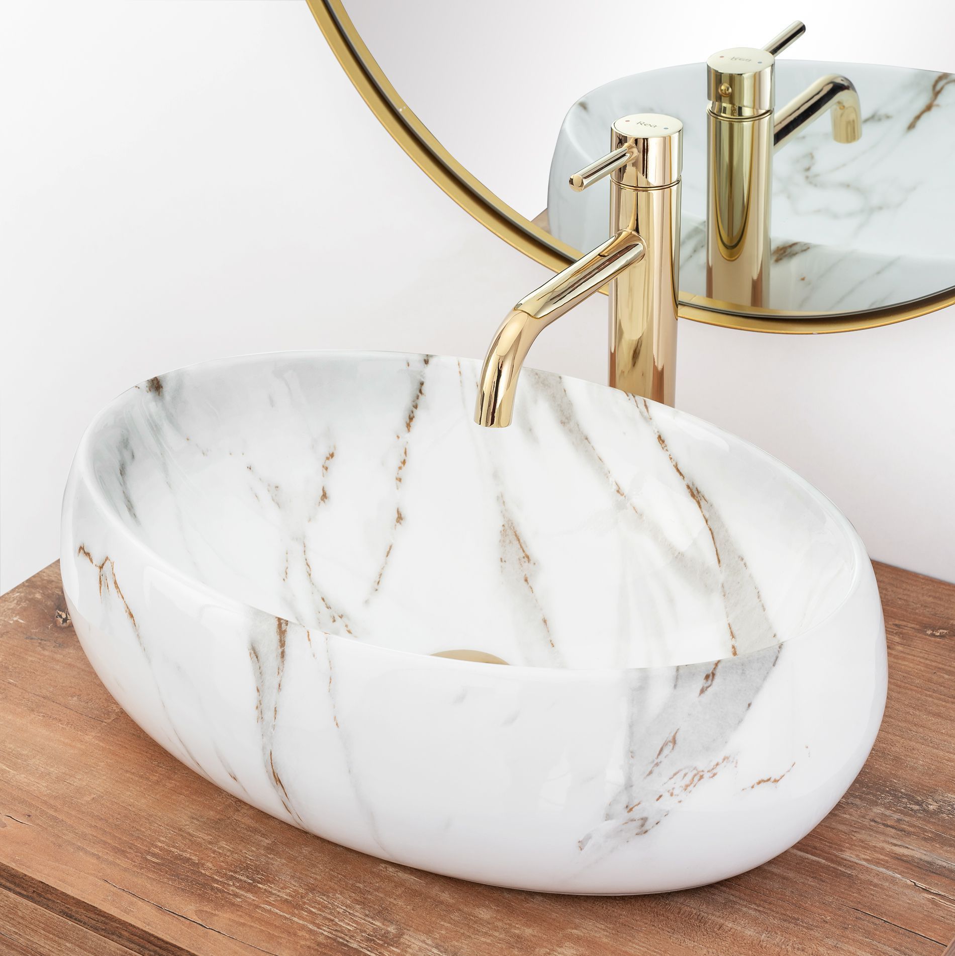 Умывальник Rea Linda Lava 48.5x34, REA-U8695