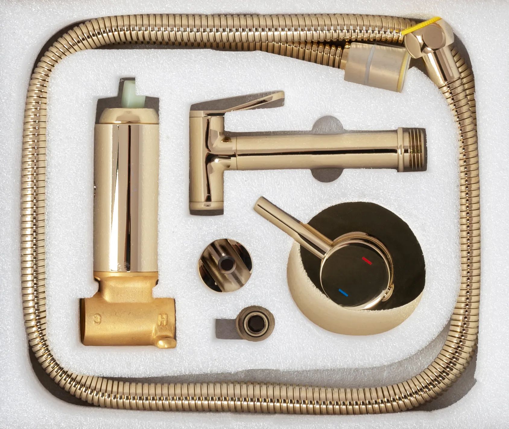 Смеситель для биде Rea Lungo Loop L.Gold, REA-B8979