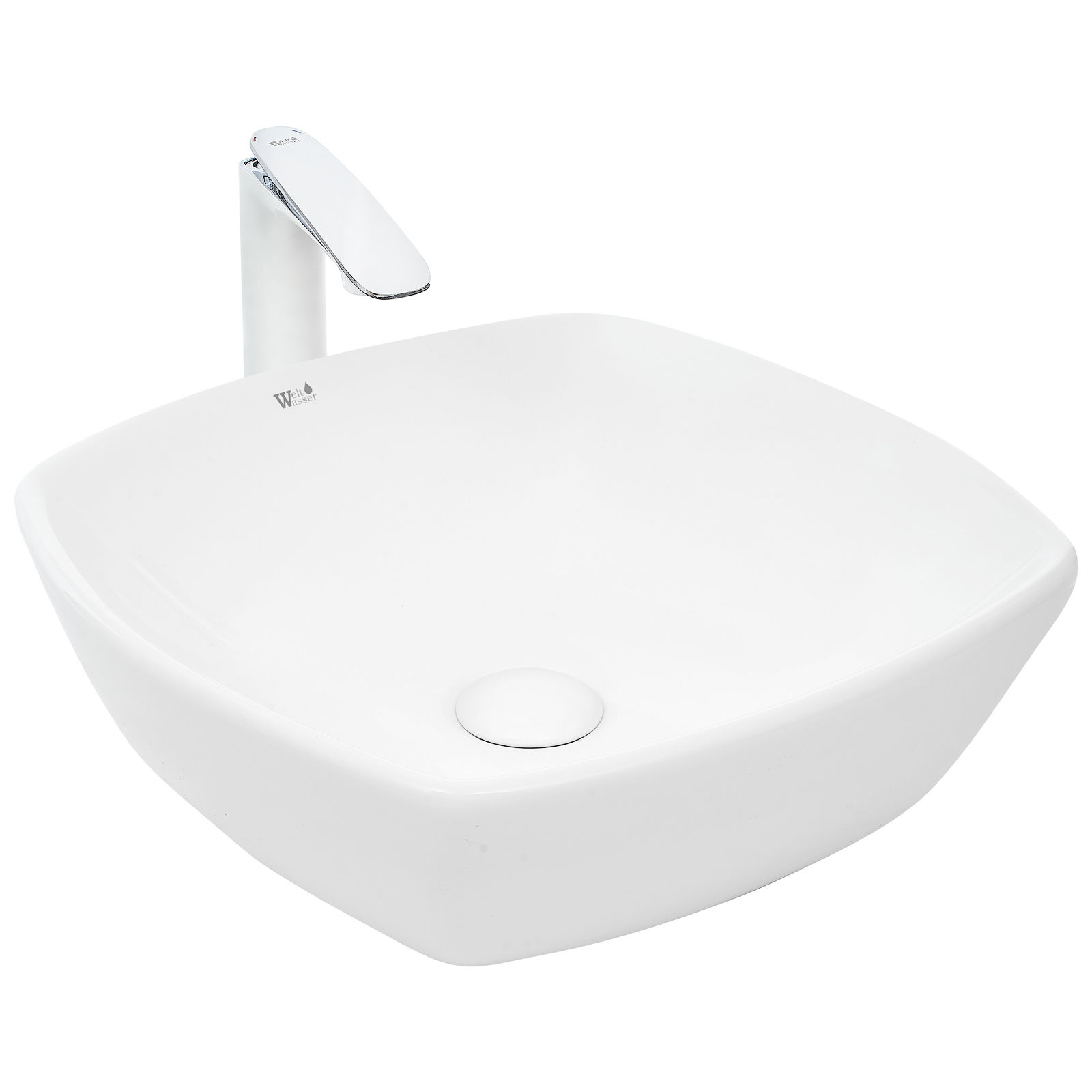 Раковина накладная WeltWasser ELBACH 2076 43x43