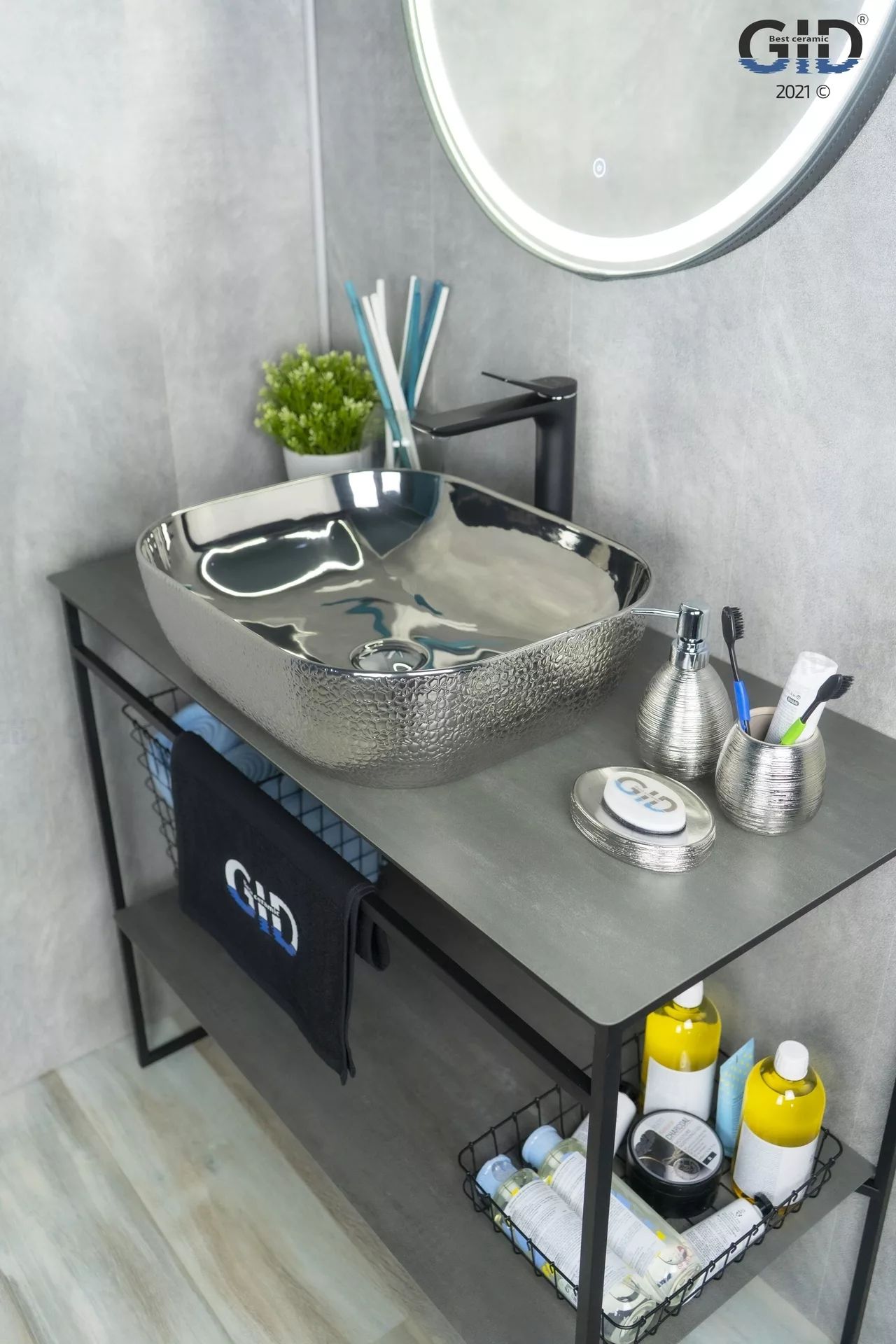 Умывальник Gid D1302H009 50x40, 53304