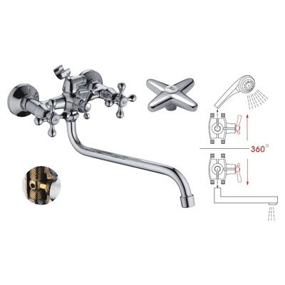 Смеситель для ванны Ledeme L2220