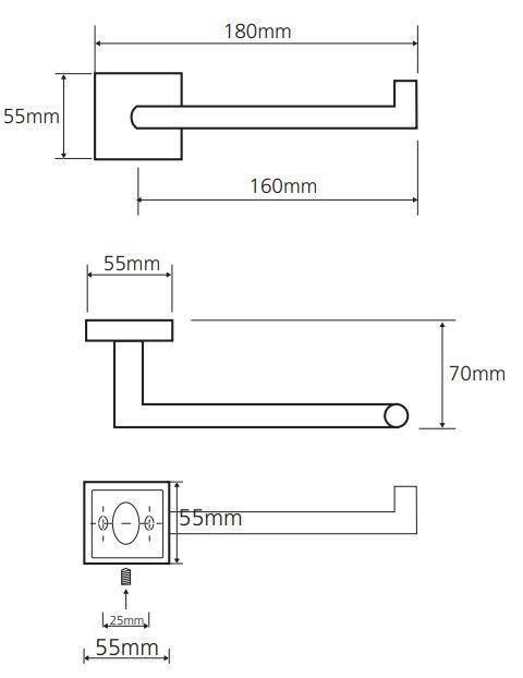 Держатель туалетной бумаги правый Bemeta Beta, 132212032
