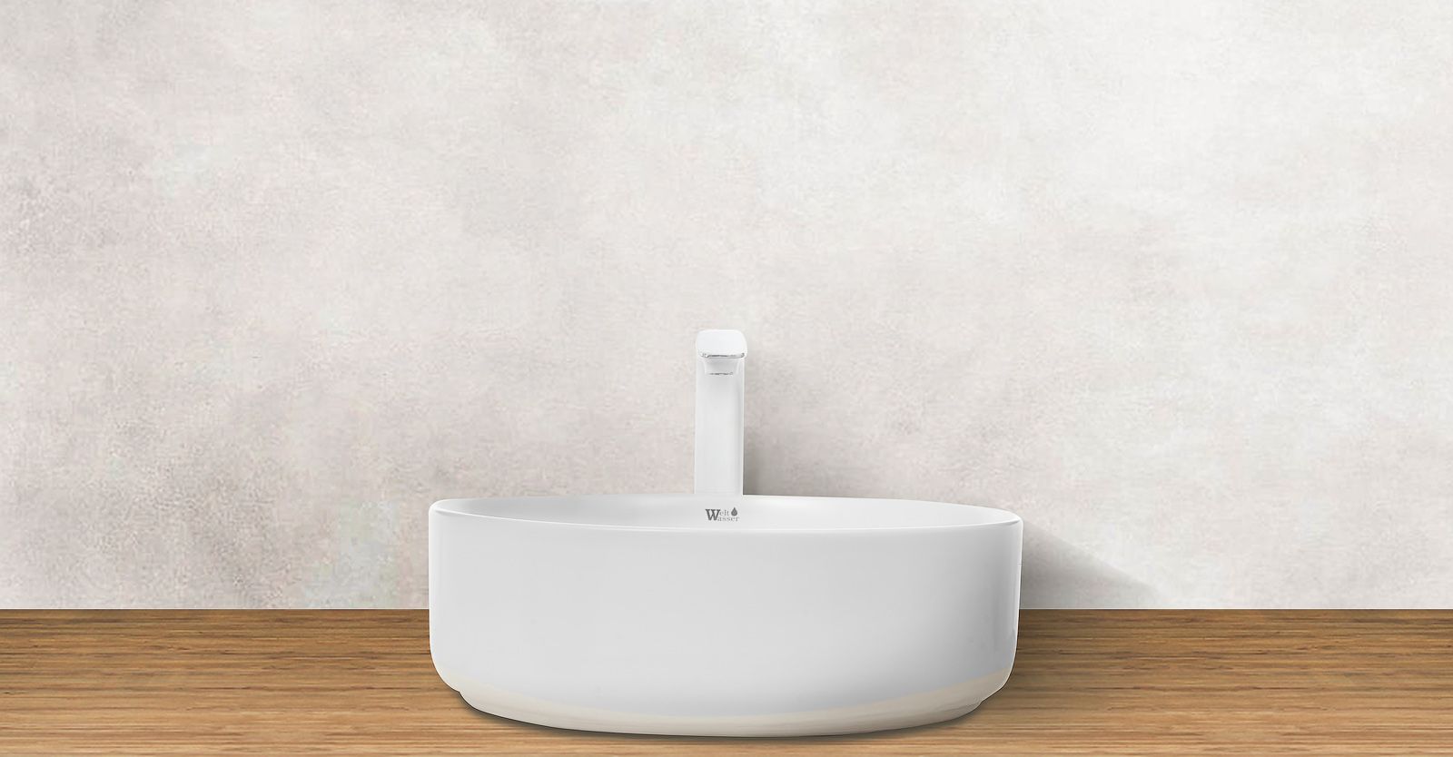 Раковина накладная WeltWasser ELBACH 3134 MW 35.5x35.5