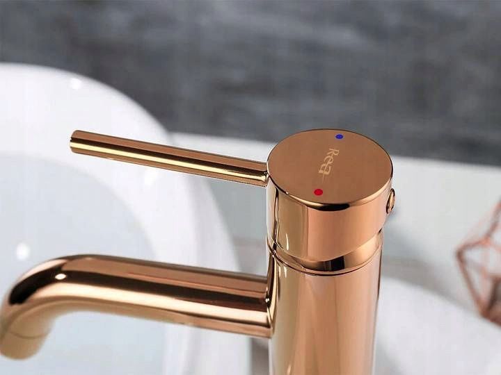 Смеситель для умывальника Rea Lungo Rose Gold, REA-B6321