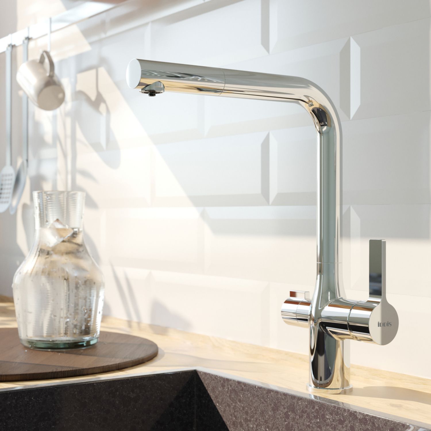 Смеситель для кухни с каналом для фильтрованной воды, Iddis Pure, PURSBFLi05