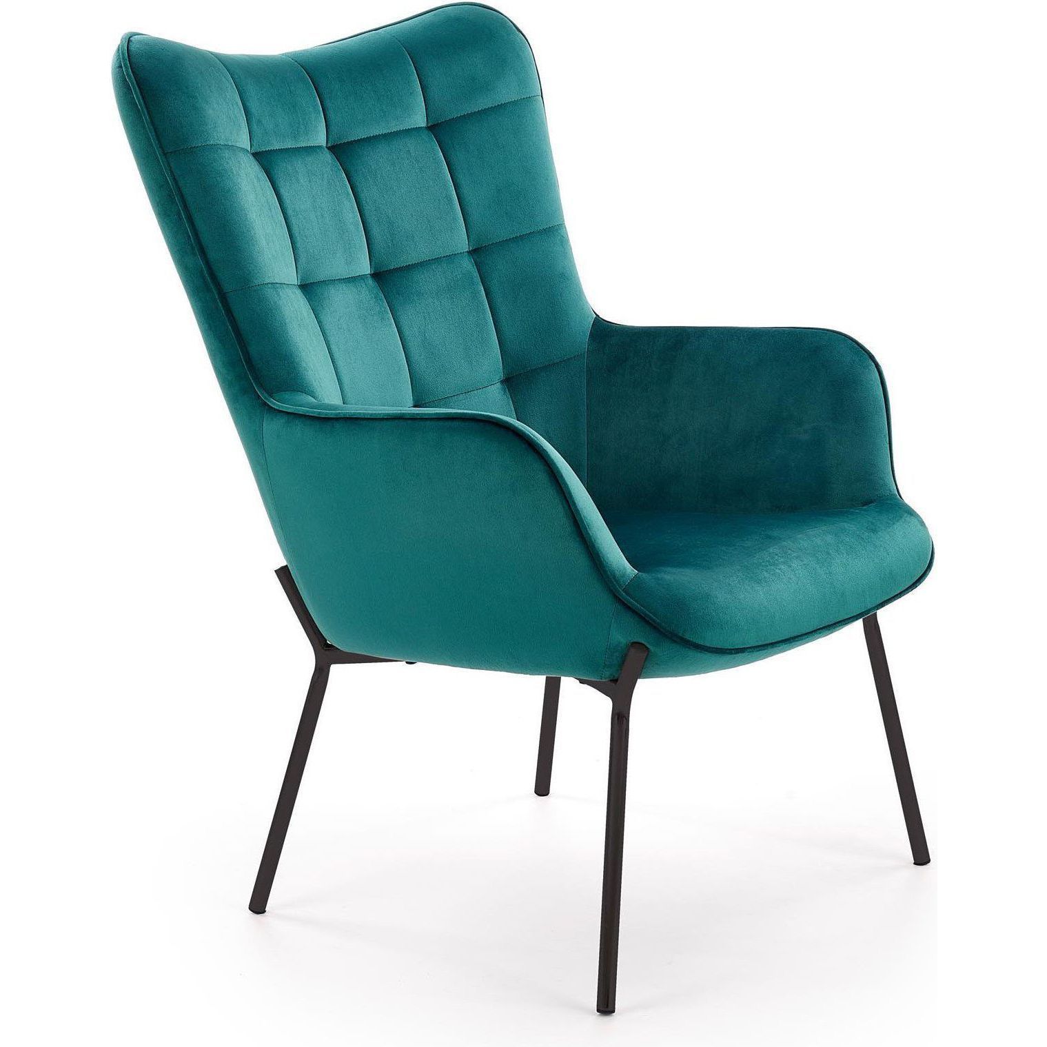 Кресло Halmar Castel темно-зеленый/черный, V-CH-CASTEL-FOT-C.ZIELONY