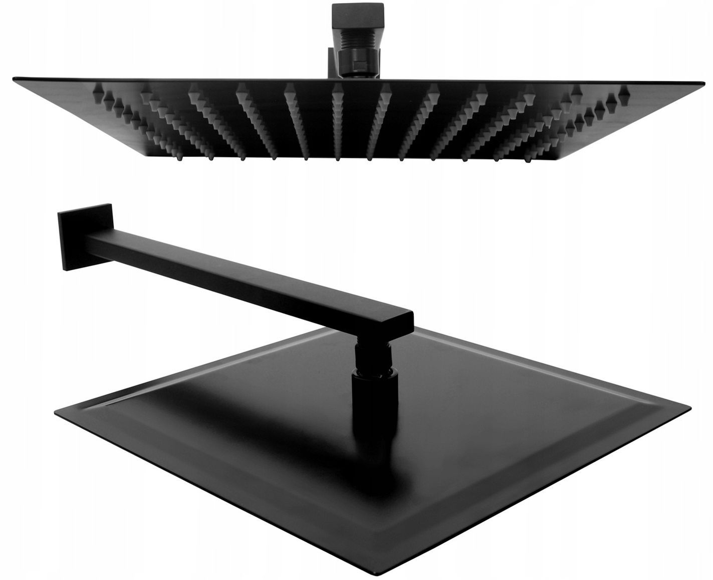 Верхний душ Rea Ultra Slim Square Black 30x30, REA-P0650