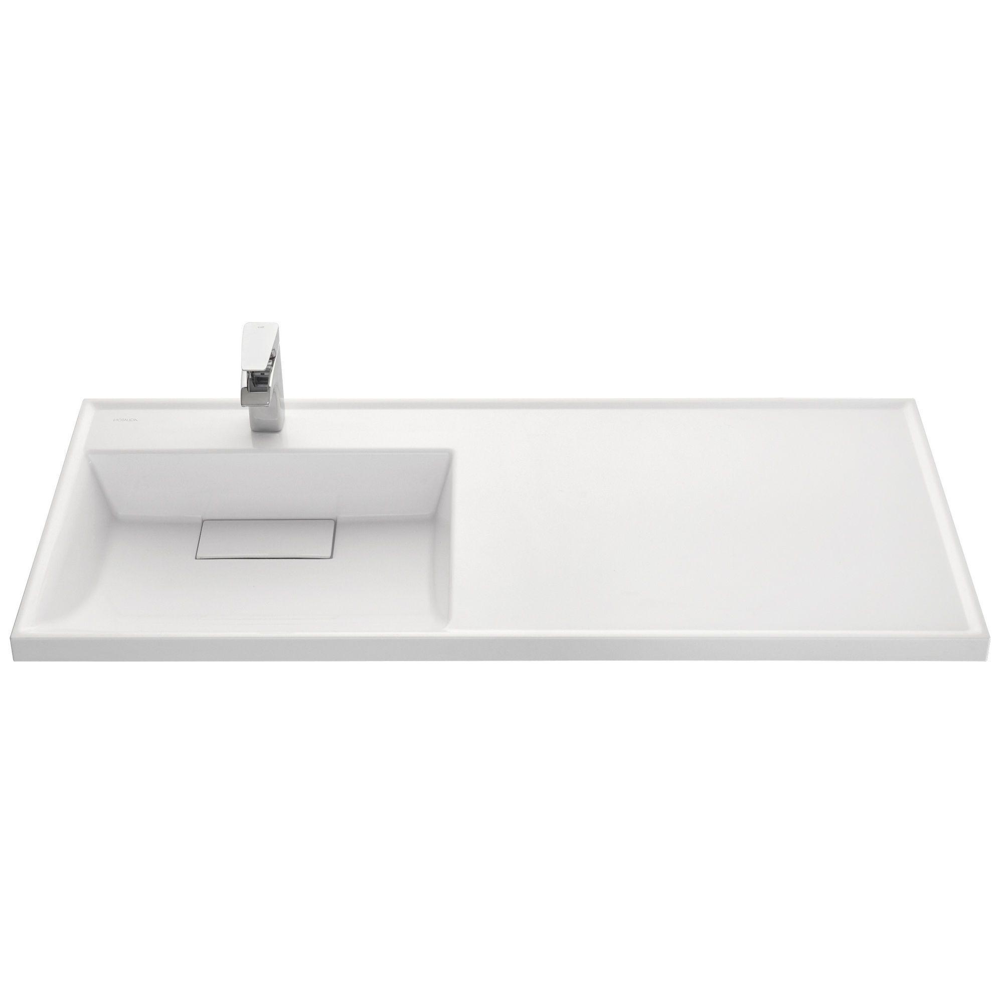 Умывальник Акватон Лондри 120 левый, 1A72843KLH01L