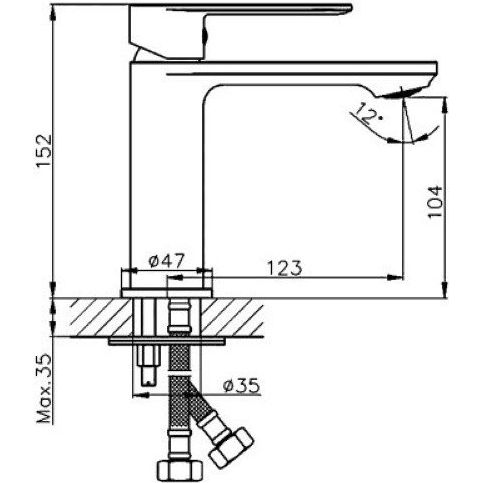 Смеситель для раковины Haiba HB10590-7