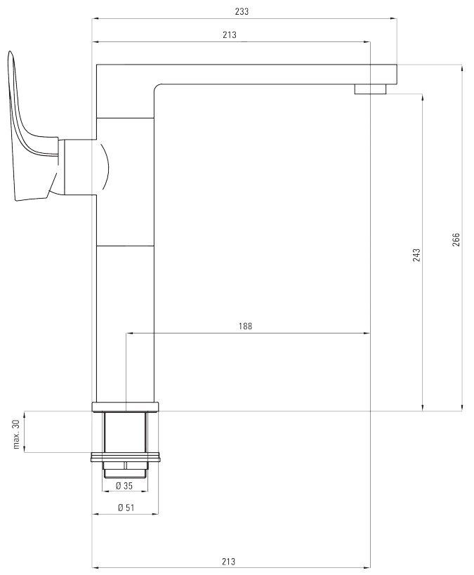 Смеситель для мойки Deante Gardenia, BEG_B630