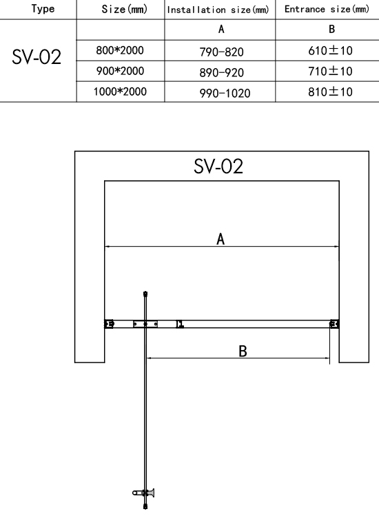 Душевая дверь RGW SV-02B
