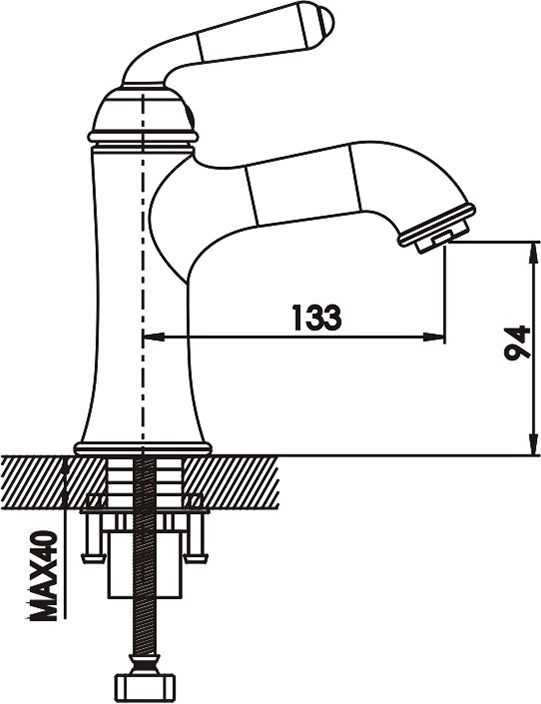Смеситель для раковины Rose, R0201E