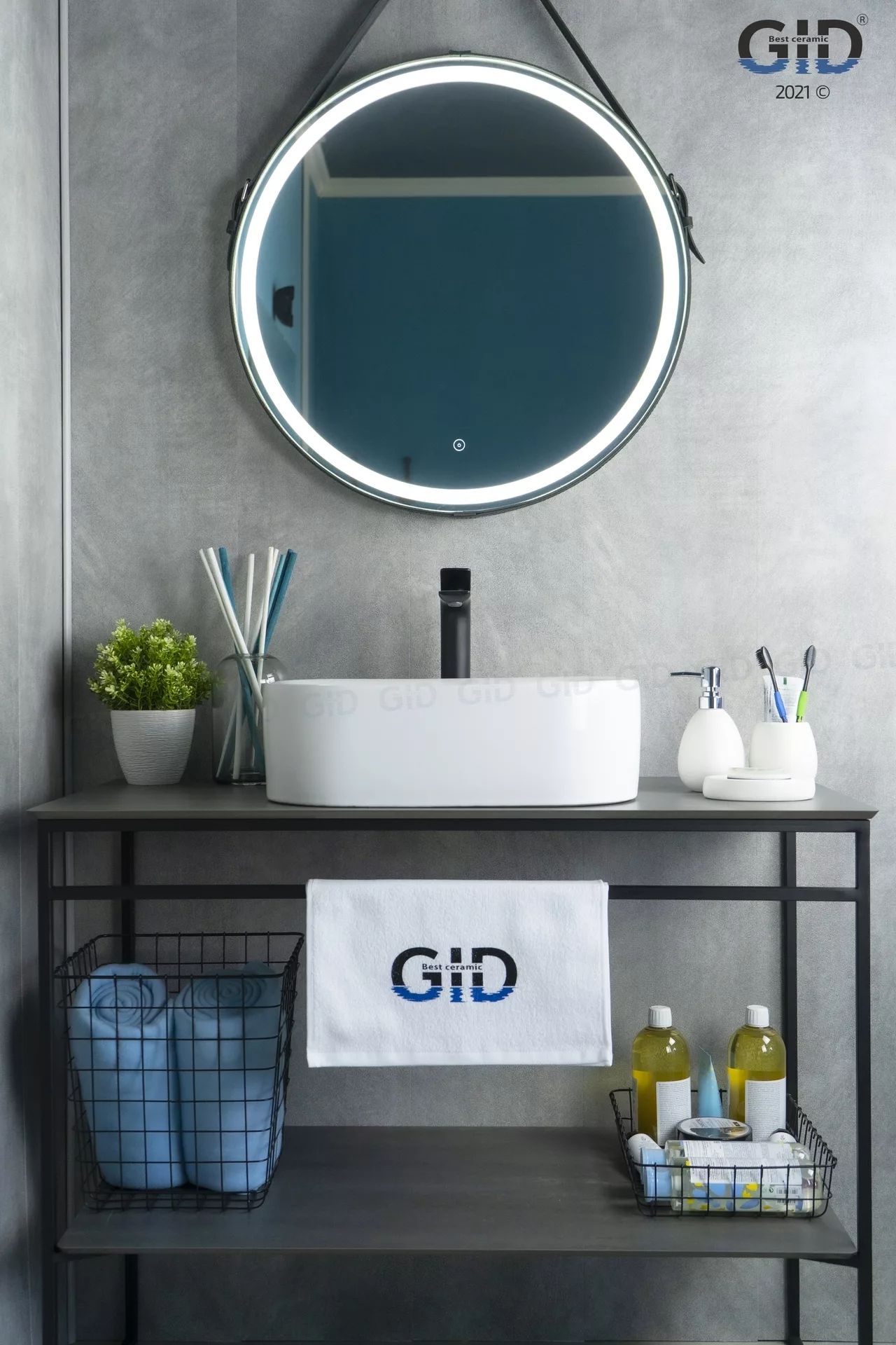 Умывальник Gid N9266 47x34, 51173