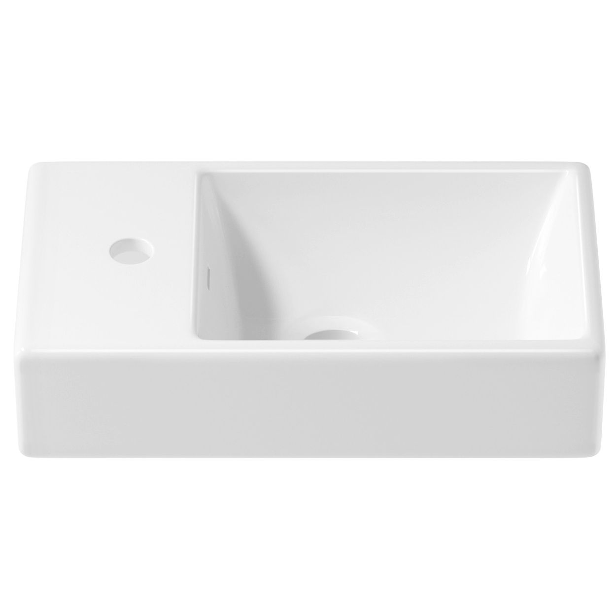 Настенная или накладная раковина Wellsee WC Area 40x22, 151802000