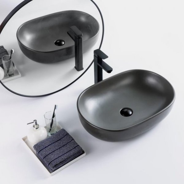 Раковина керамическая накладная Belbagno 60x42, BB1084-H311