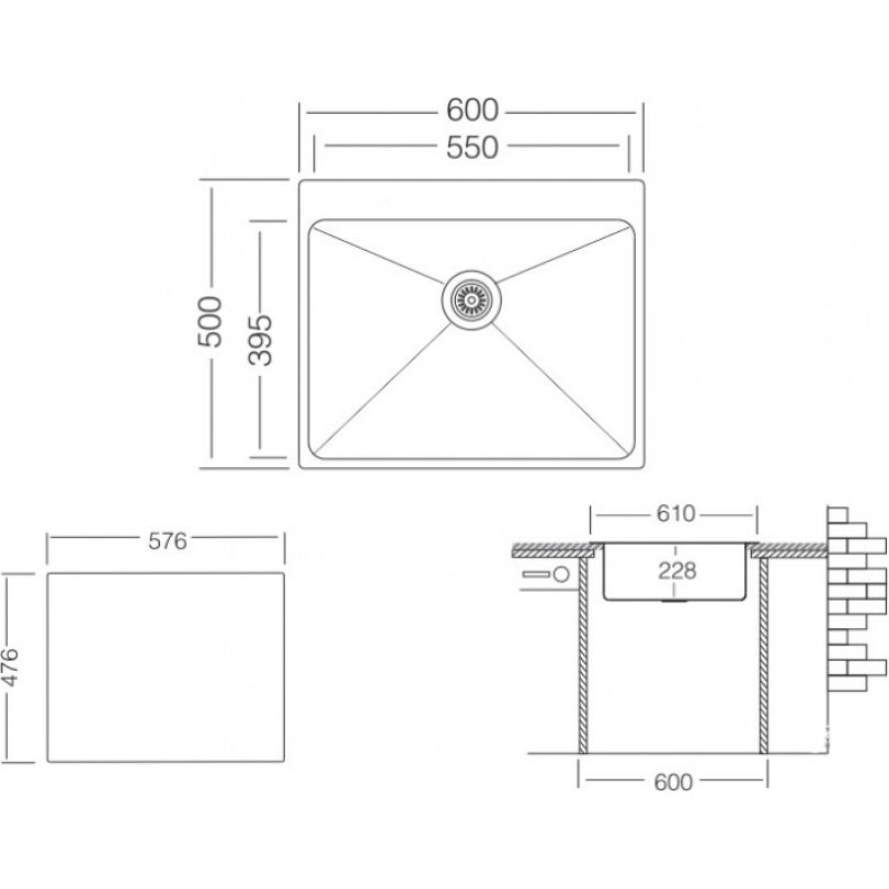 Мойка ZorG ZRE 6050